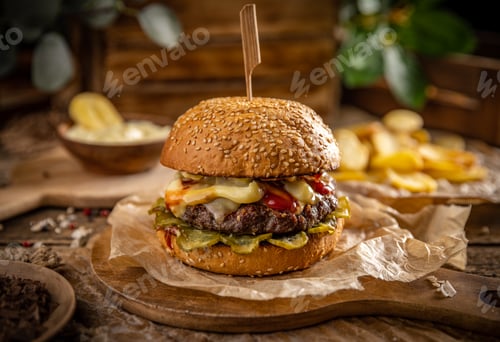 Preview: Delicious grilled burgers