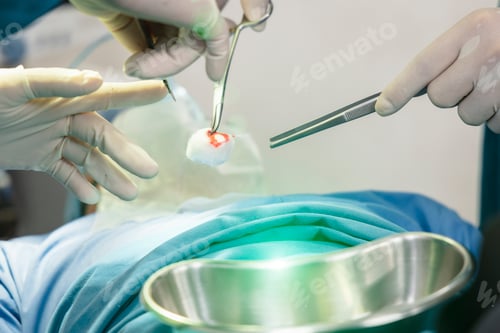 Preview: Close up of Two surgeon operating patient in the ICU room. Surgery and emergency concept