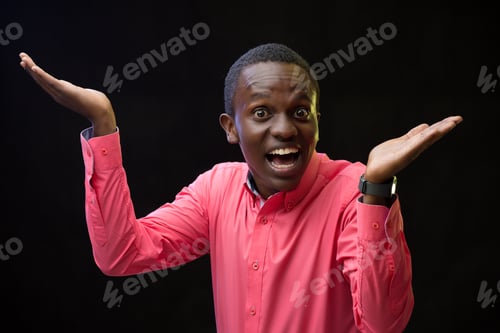 Preview: Creative emotional Portraits of young mid-adult Kenyan black Male Man