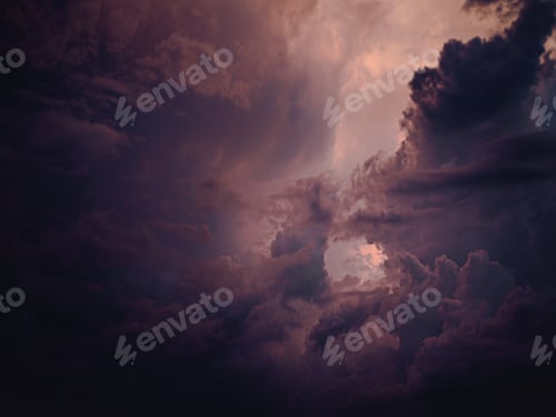 Preview: Powerful and dramatic stormy clouds