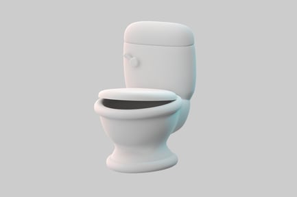 Preview: Clean white toilet fixture