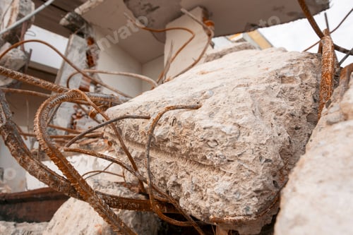 Preview: Image of a building under demolition.