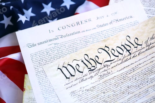 Preview: Aged historical documents Washington DC on American Declaration of independence