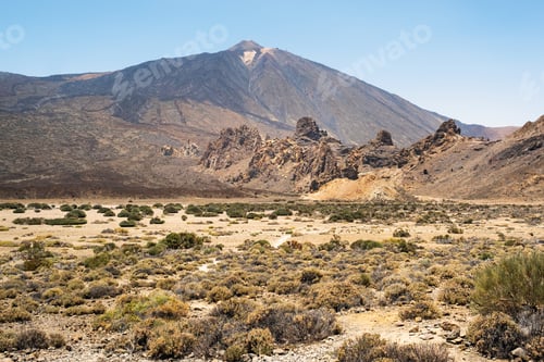 Preview: A crater in the Teide Volcano National Park.A Martian view.Tenerife.Spain