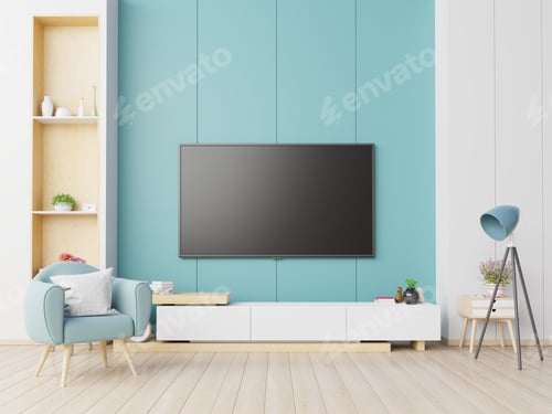 Preview: Comfortable Modern Living Room with Television