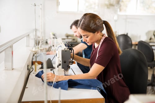 Preview: Production line in a textile factory