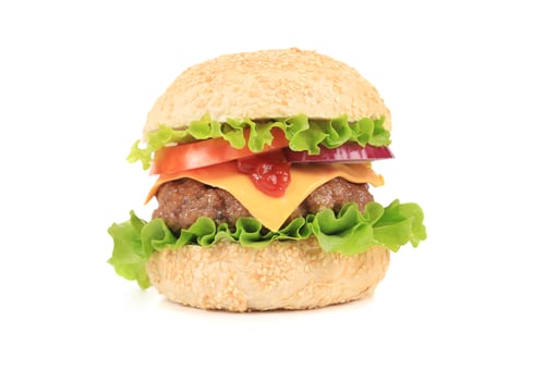 Preview: Big tasty hamburger.