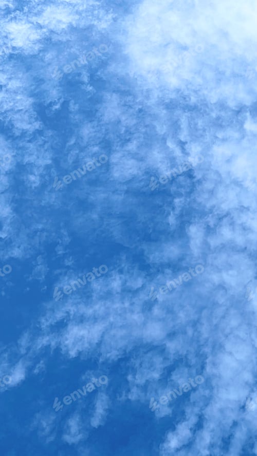 Preview: Cloudy blue sky abstract background, blue sky background with tiny clouds.
