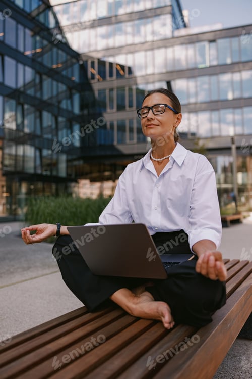 Preview: A Professional Woman is in a Modern Workspace