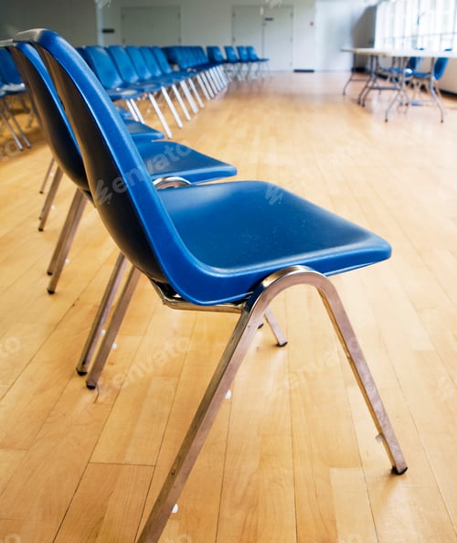 Preview: Blue Chair Seating in an Auditorium