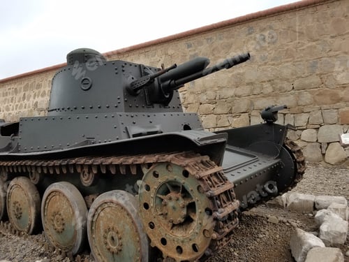 Preview: Close up shot of a military armored car