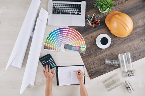 Preview: Interior designer working on project