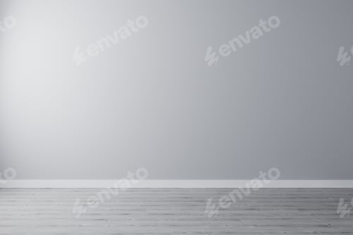 Preview: Gray Wall with Wood Floor Interior Background