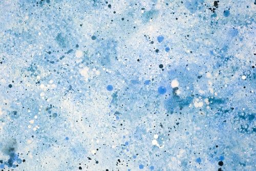 Preview: Abstract blue art featuring splashes and textures from a creative process