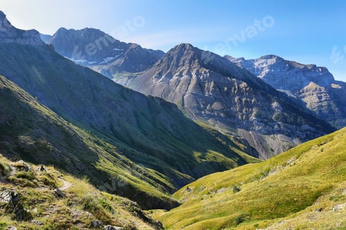Preview: View of Tena Valley in The Pyrenees, Huesca, Spain.