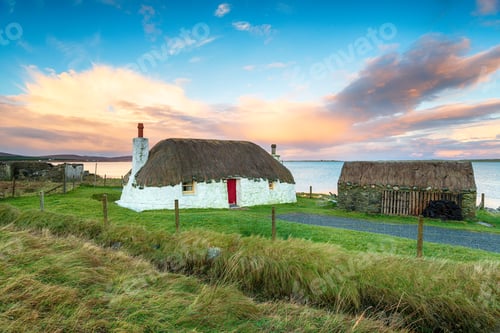 Preview: Thatched Cottage on Uist in Scotland