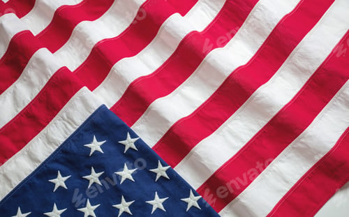 Preview: USA flag, US of America sign symbol background, top view