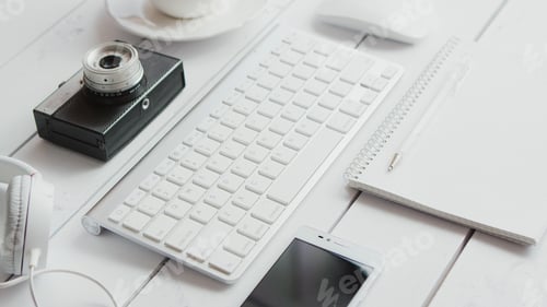 Preview: Office gadgets and photo camera