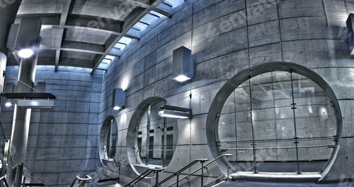 Preview: Underground HDR metro station panorama