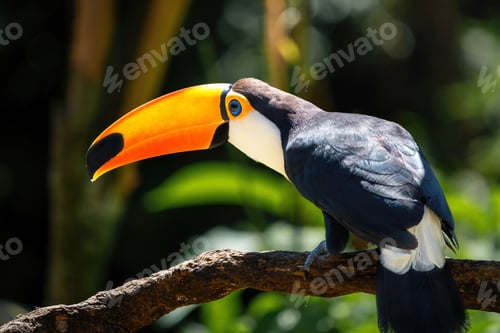 Preview: Toco Toucan bird (Ramphastos toco)