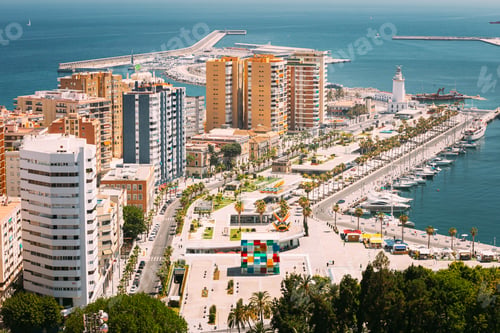 Preview: Malaga, Spain. District. Multi-storey residential house in Malaga Spain