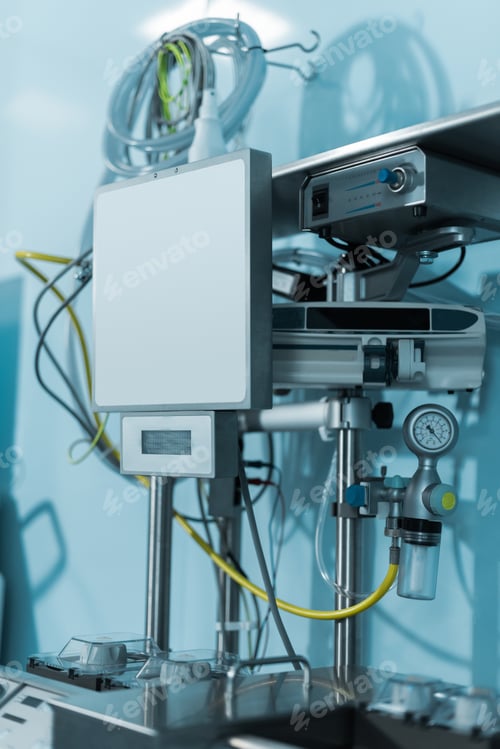 Preview: modern medical equipment in surgery room