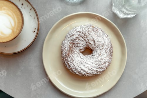 Preview: Top view of curd ring on a plate