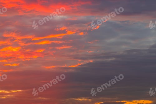Preview: colorful dramatic sky with cloud at sunset