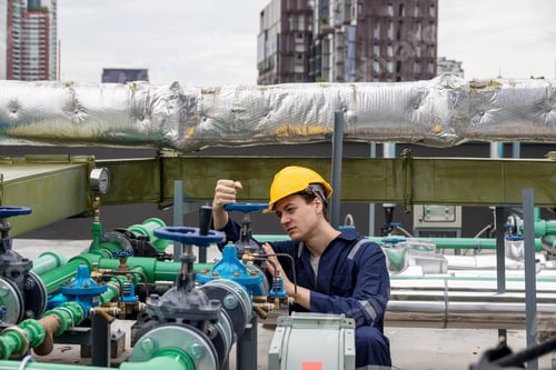 Preview: Industrial engineer work on site. engineer visit and inspection site engineer at industrial site.