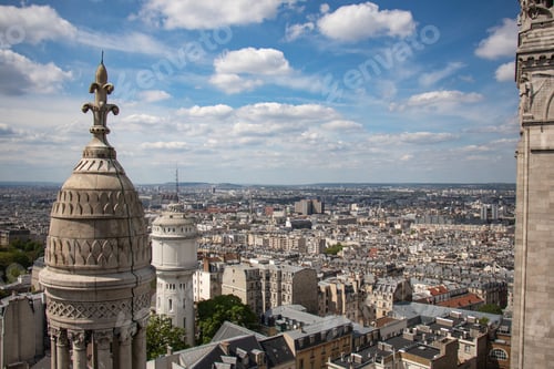 Preview: Aerial view of Paris business district