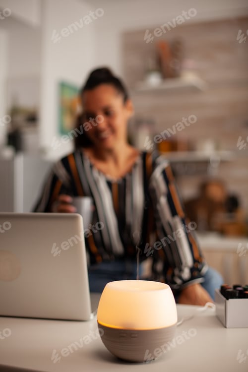 Preview: Woman enjoying aromatherapy