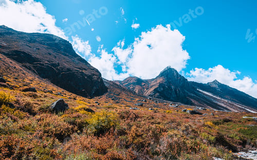 Preview: Moutain hill during autum season in Dolakha