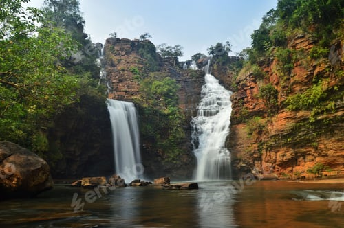 Preview: Beautiful scene of Tirathgarh waterfall in Kanger Valley National Park, Chhattisgarh, India