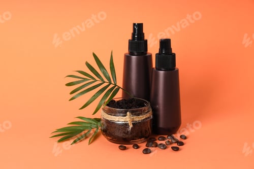 Preview: Concept of skin and face care, coffee scrub