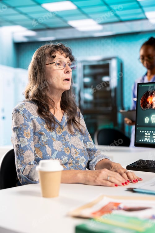 Preview: Senior woman patient asking her physician about a new treatment plan