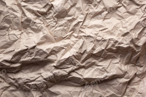 Preview: Crumpled parcel paper background texture copy space