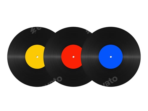 Preview: abstract vinyl discs