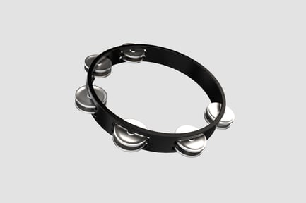 Preview: Tambourine 3D Illustration