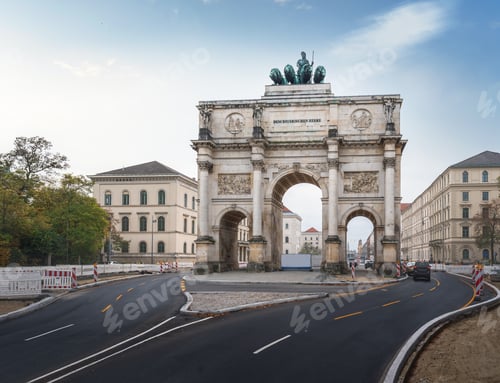 Preview: Siegestor (Victory Gate) - Munich, Bavaria, Germany