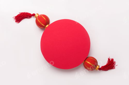 Preview: Chinese New Year concept and mockup for congratulating text