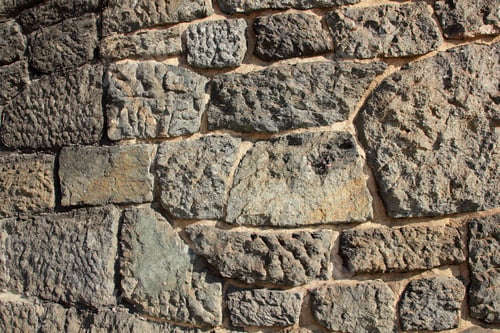 Preview: Ancient Wall Of The Medieval City, The Wall Of An Ancient Temple In Prague, Stone Masonry Test With
