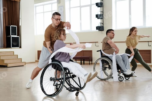 Preview: Wheelchair Dancers And Their Partners Having Rehearsal