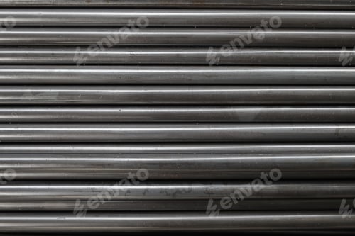 Preview: Black metal pipe steel sort stacked