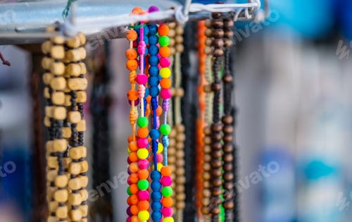 Preview: Traditional knitten and wooden beads