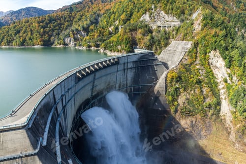 Preview: Kurobe Dam and rainbow