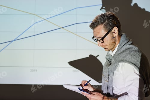 Preview: Speaker recording information during presentation