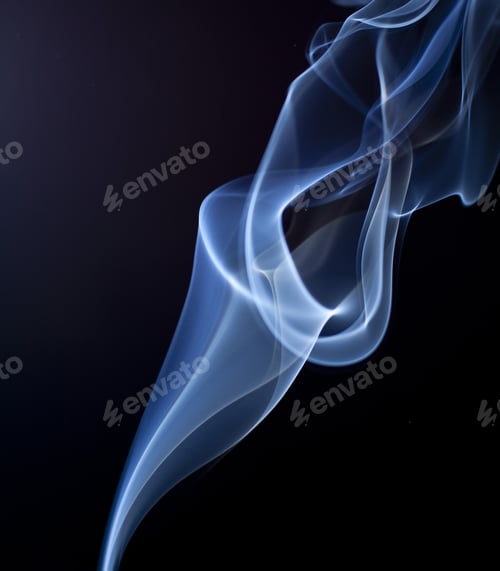 Preview: smoke on black background