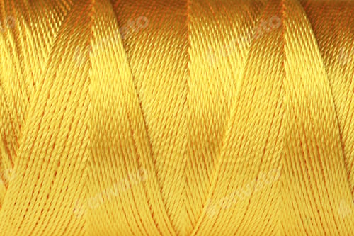 Visualização: Bobina de linha colorida, closeup