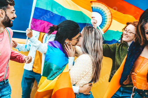 Preview: LGBTQ people celebrating gay pride festival together