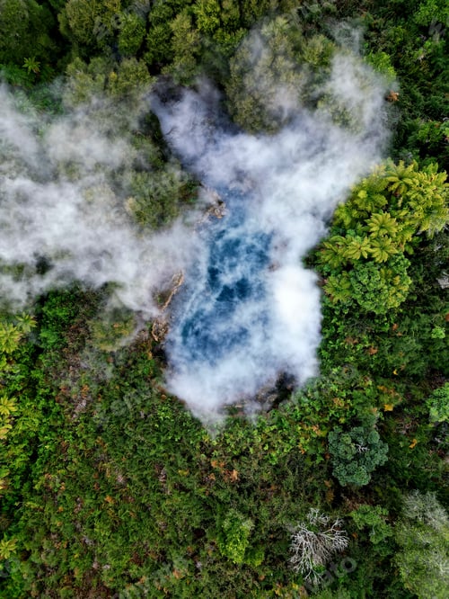 Preview: View of Geo Thermal natural pools in New Zealand